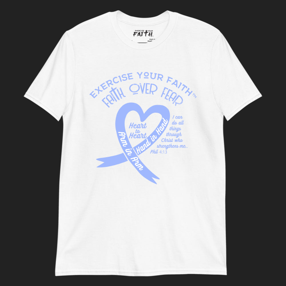Stomach Cancer Ribbon Heart White