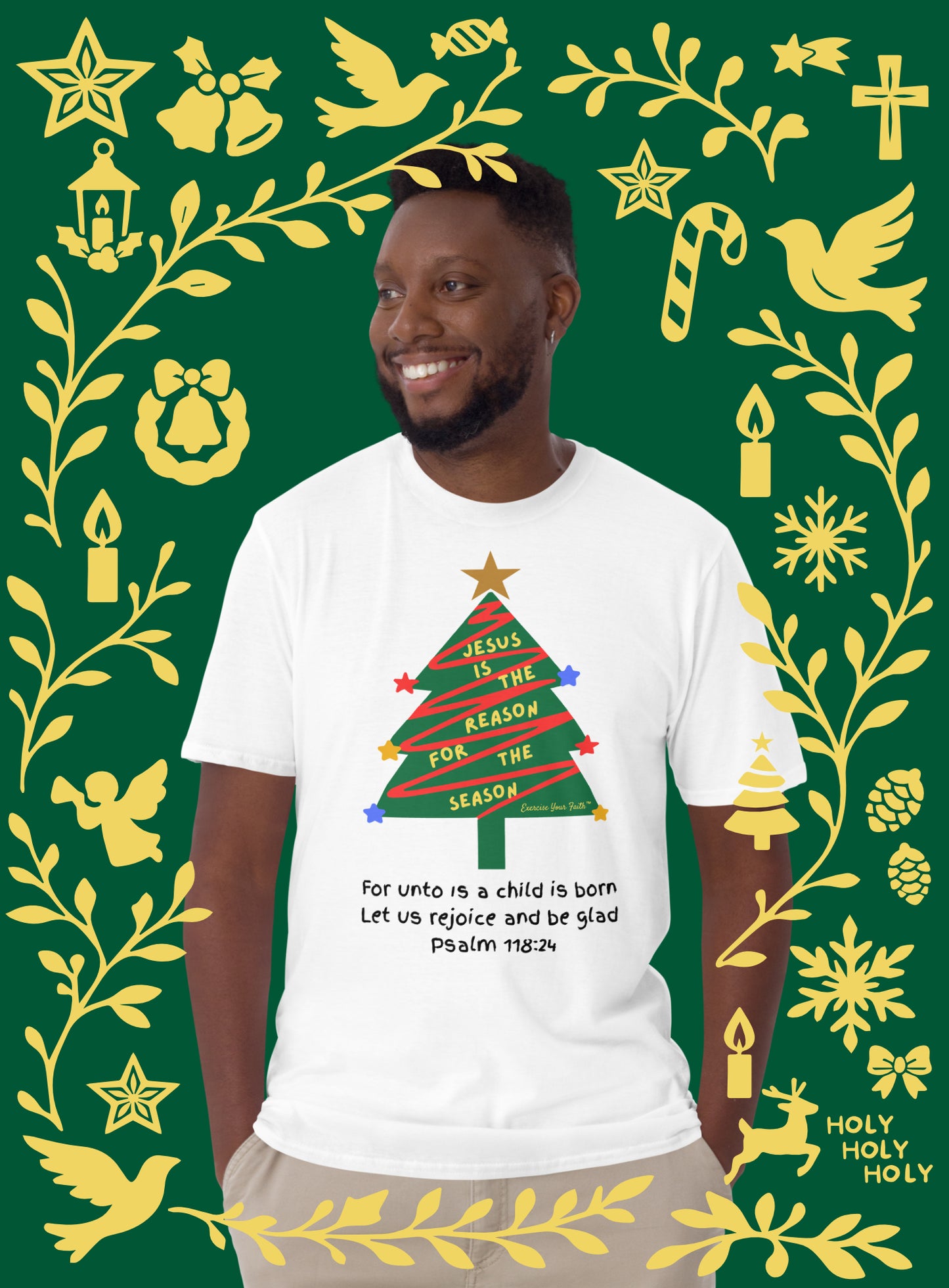 EYF Christian T-shirt, Christmas Jesus is the reason