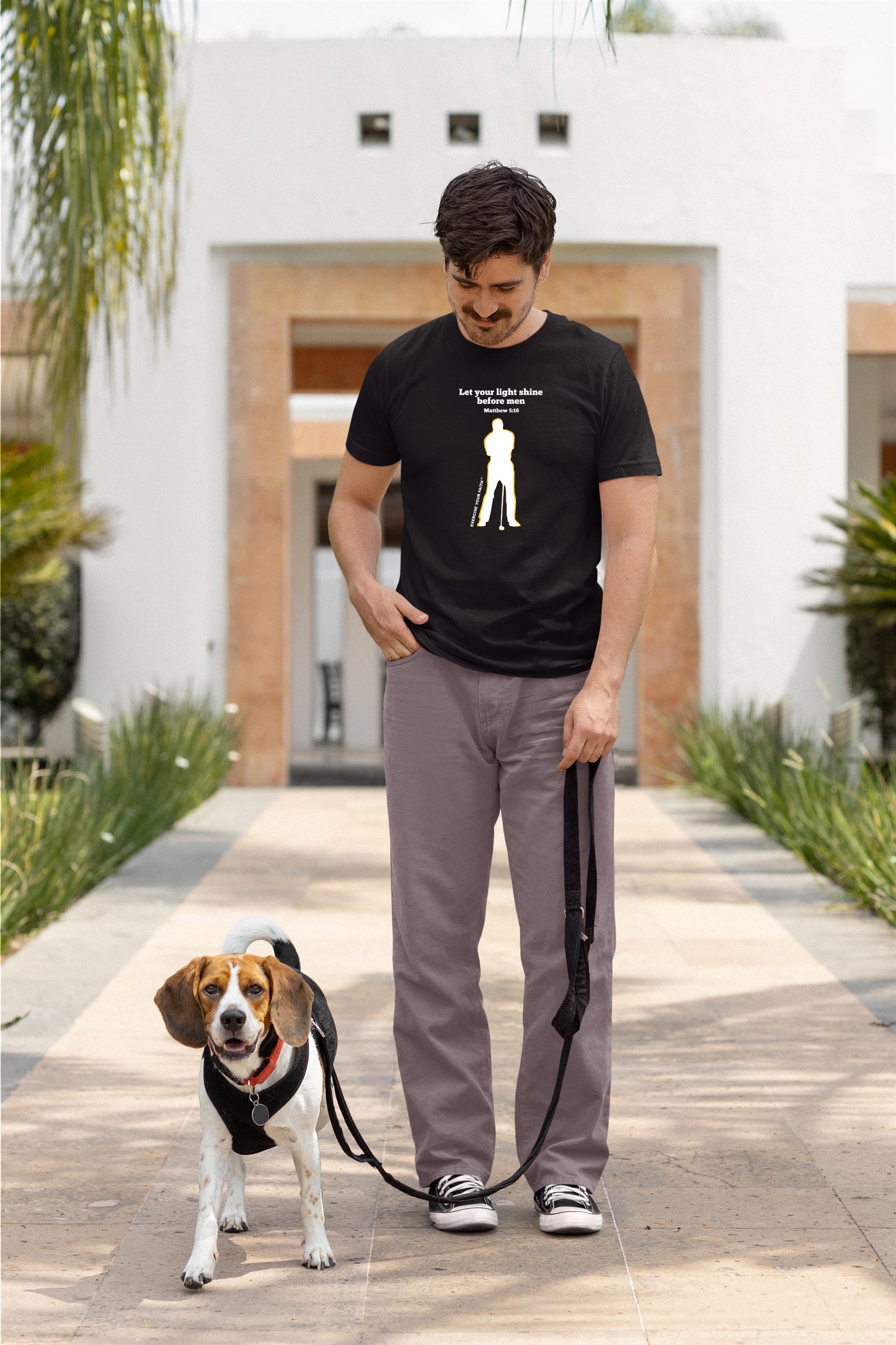 Exercise your Faith - Male Golfer Black