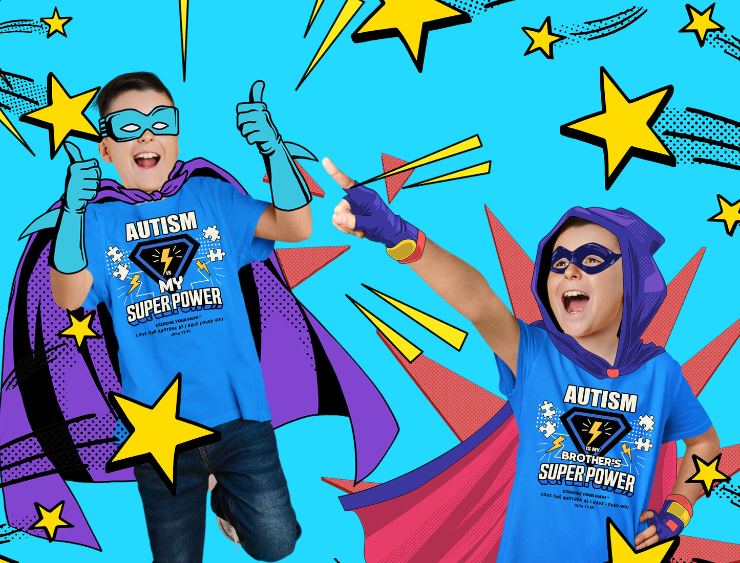 EYF Autism Super Power Brother Kids