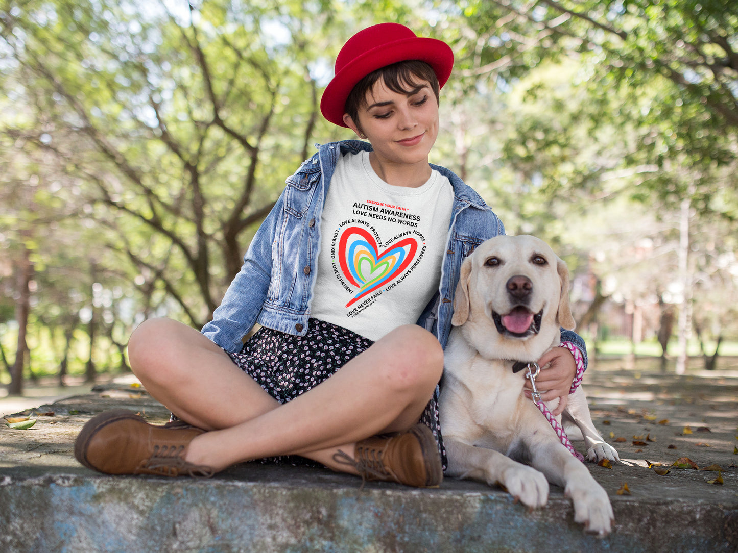 Autism Awareness Love needs no words T-shirt