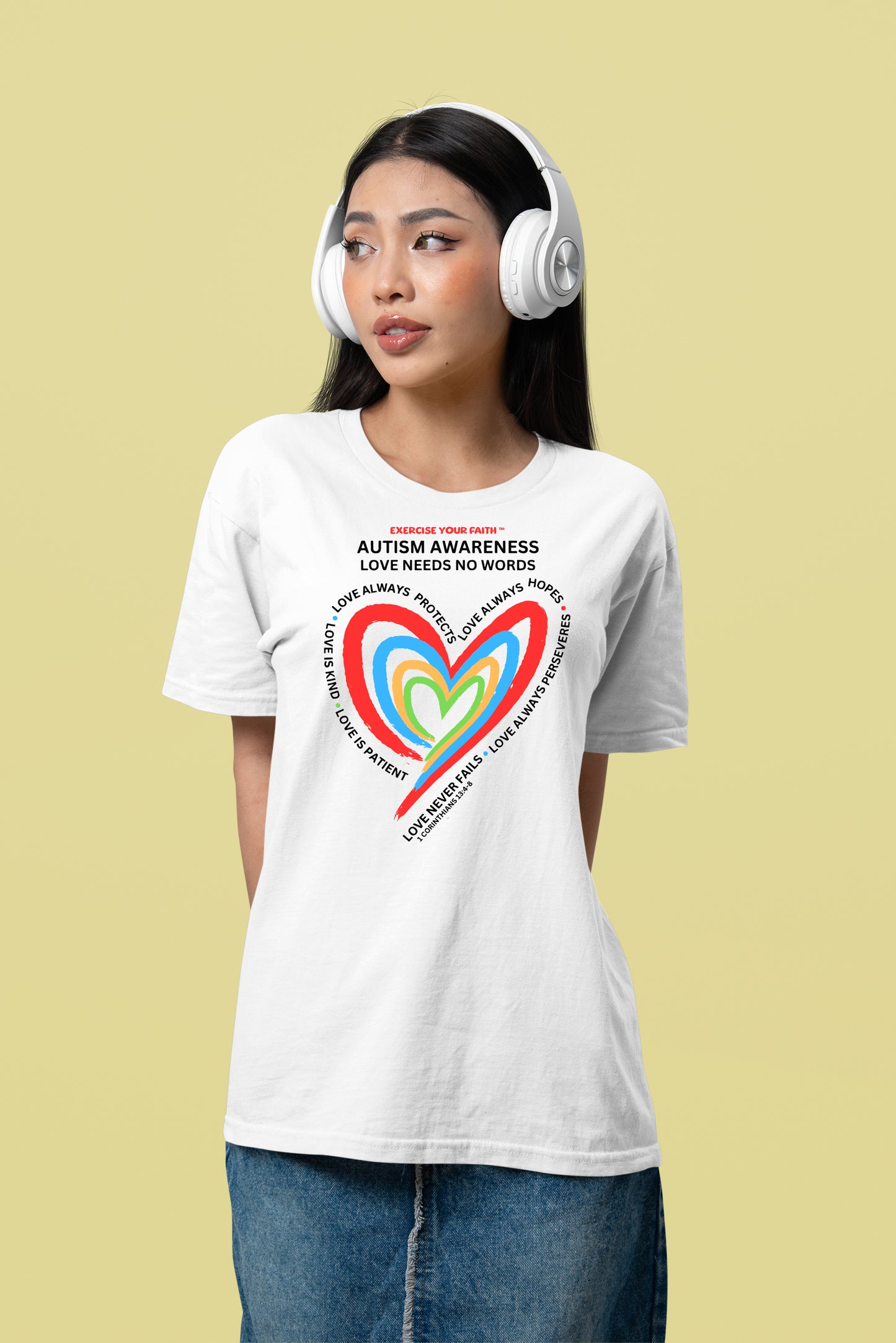 Autism Awareness Love needs no words T-shirt