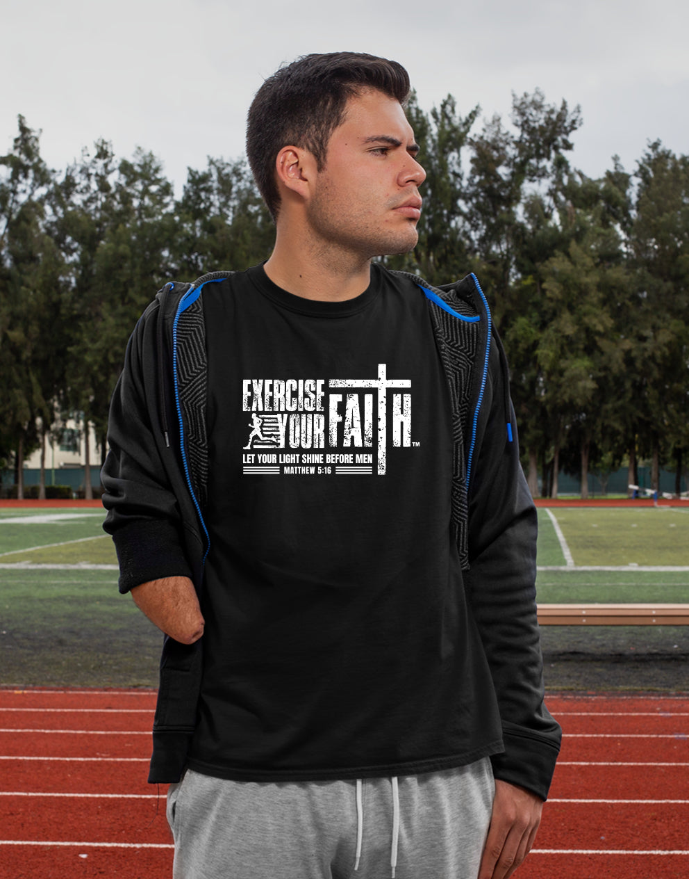 Exercise Your Faith™ Black Cross