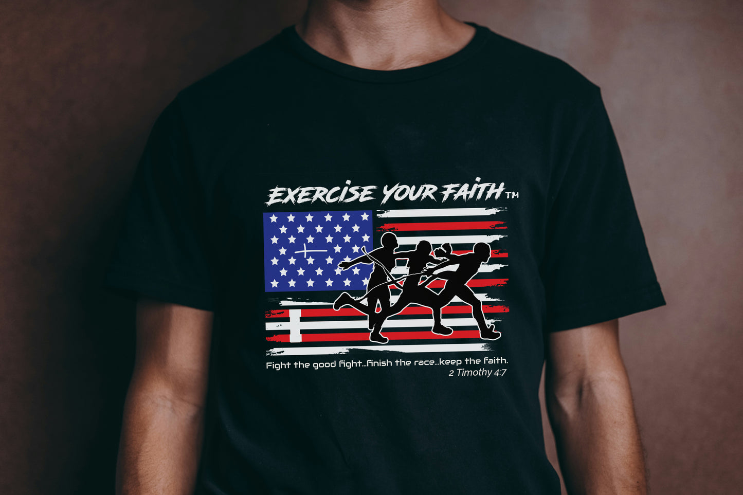 Exercise your Faith - Runners Horizontal Black