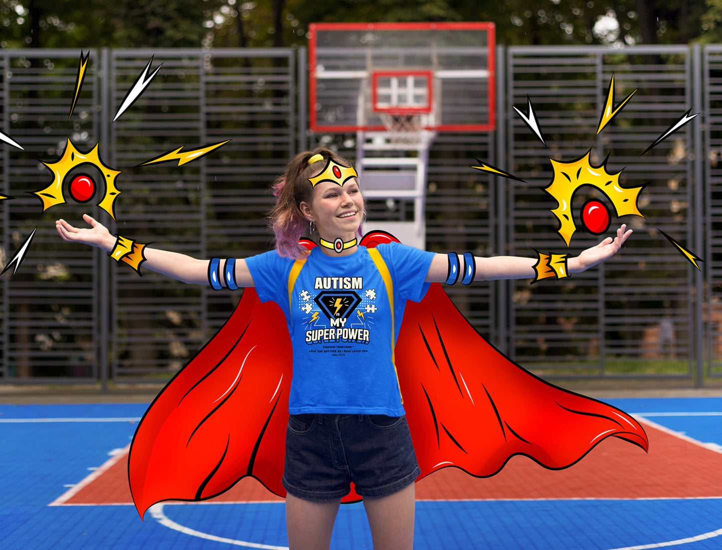 EYF Autism My Super Power Blue Kids