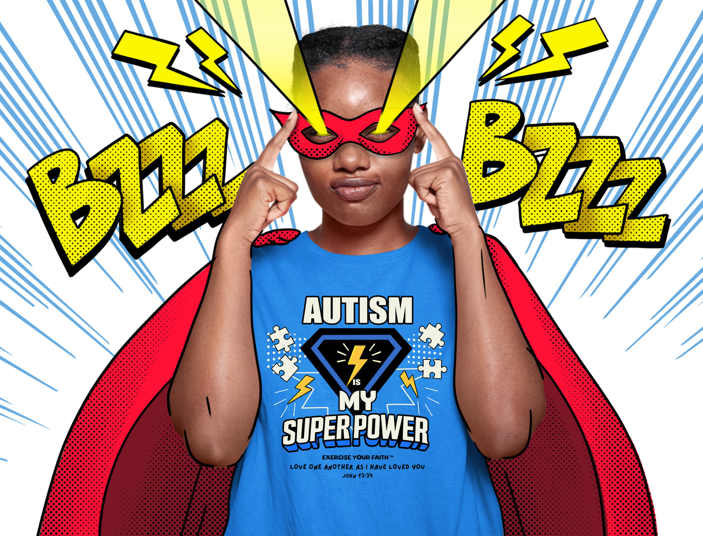 EYF Autism My Super Power Blue Kids