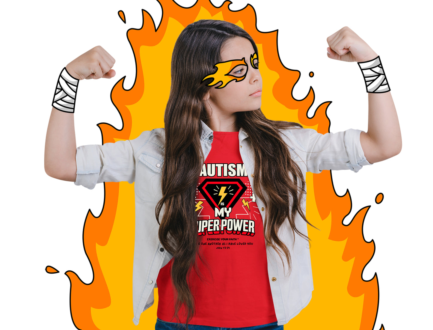 EYF Autism My Super Power Red Kids