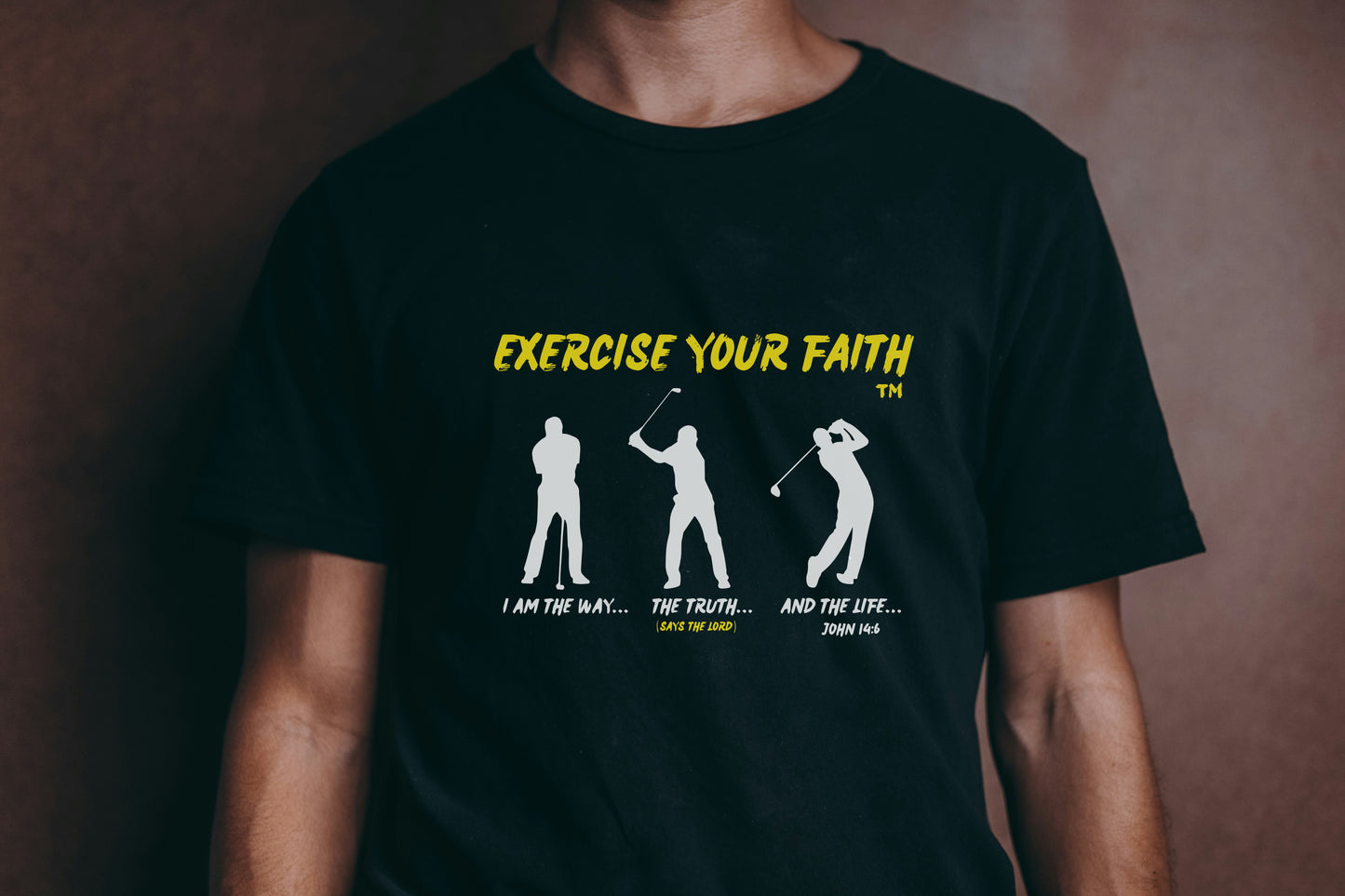 Exercise your Faith - Golfer The Way Black