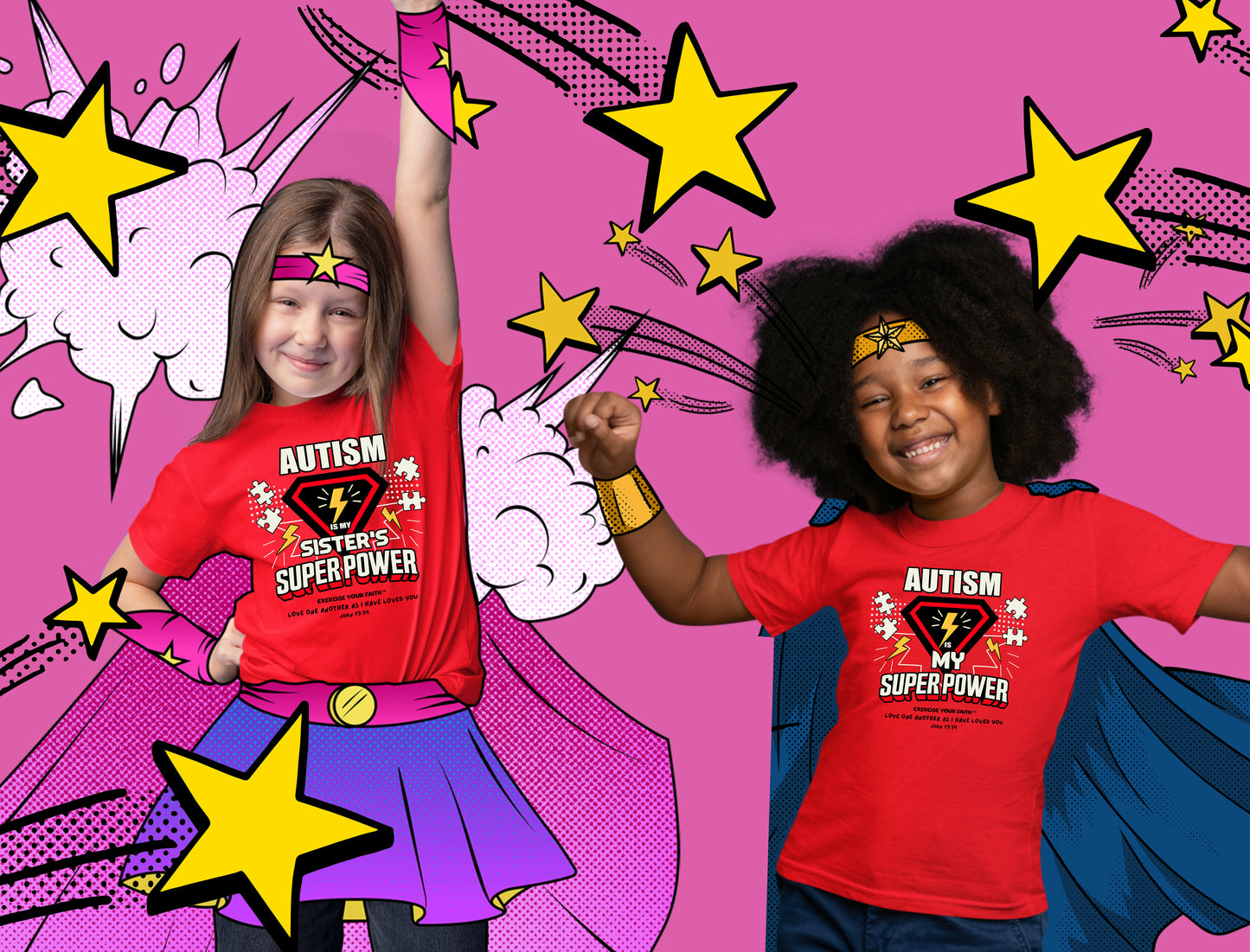EYF Autism Super Power Sister Kids