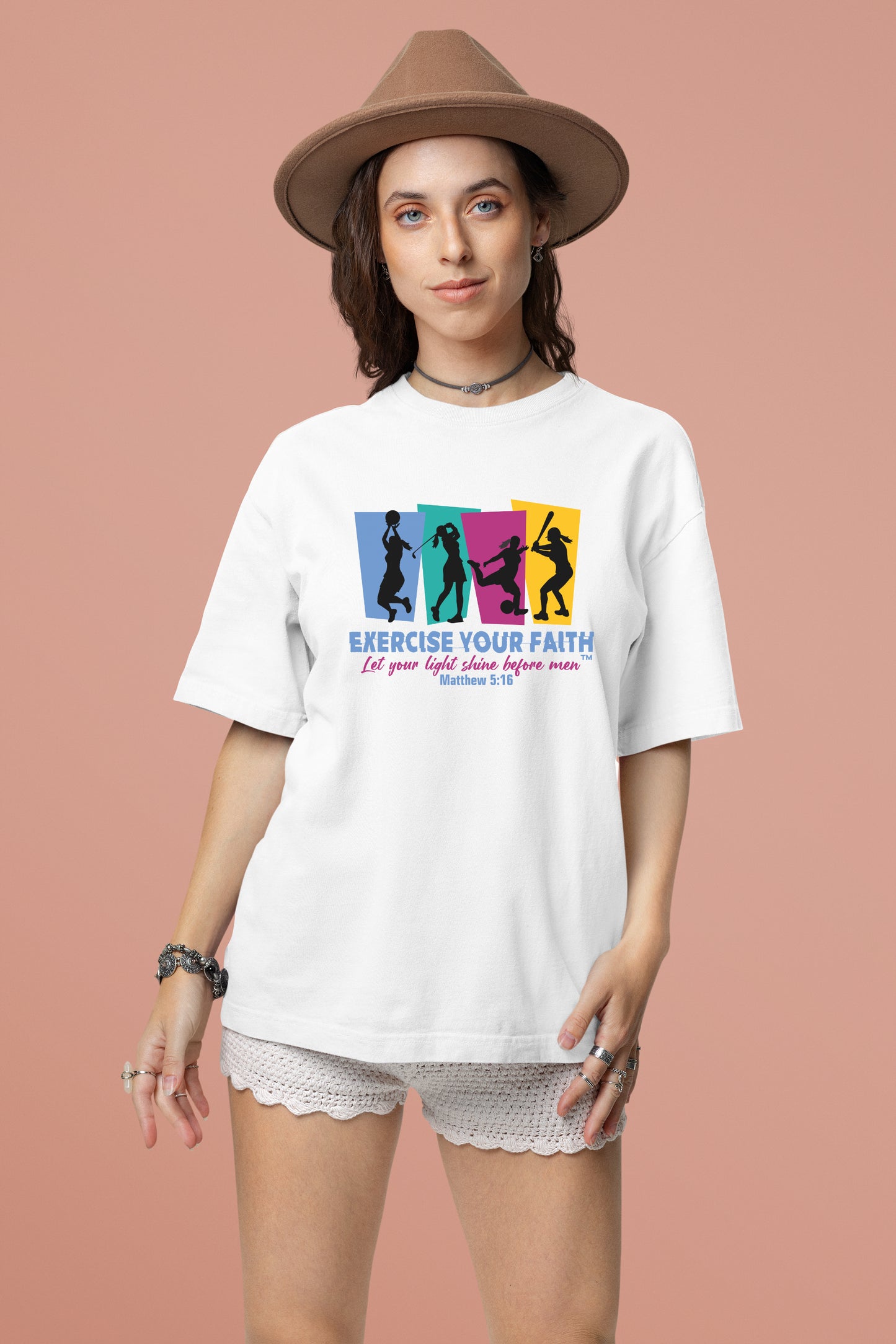 Exercise your Faith - Group Sports Shine Women White