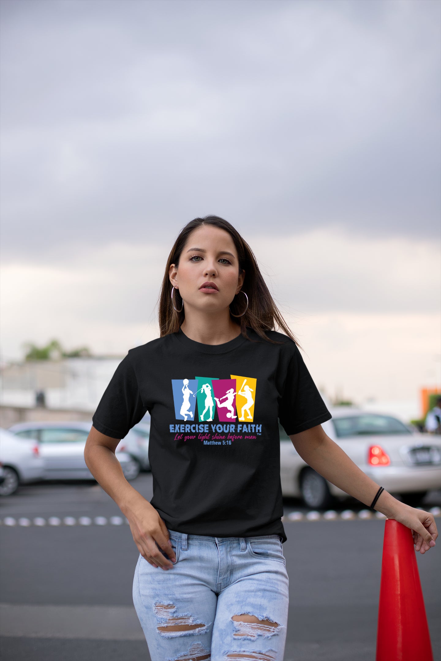 Exercise your Faith - Group Sports Shine Women Black