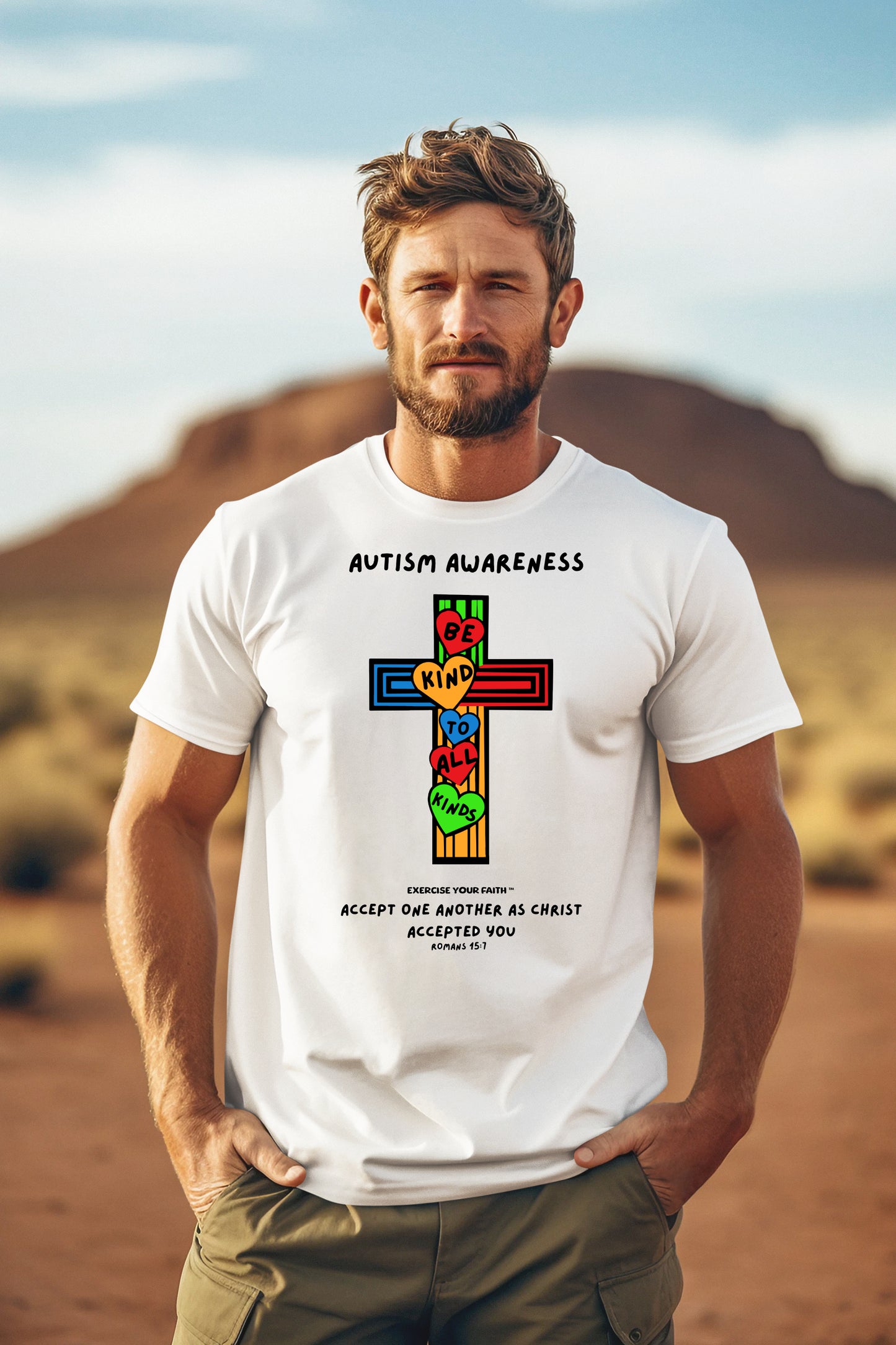 Autism Awareness Cross
