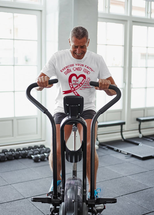 Exercise Your Faith Multiple Myeloma Ribbon Heart White