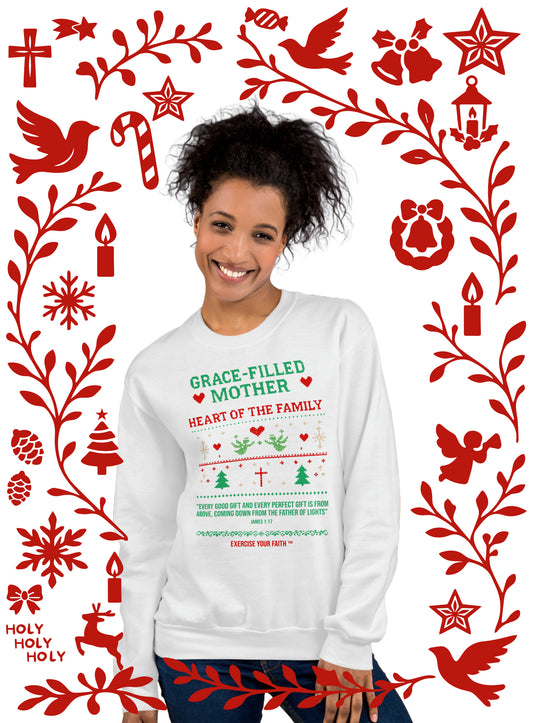 EYF Christmas Family Crewneck Sweatshirt Mothers