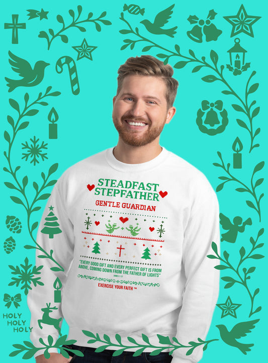 EYF Christmas Family Crewneck Sweatshirt Stepfathers