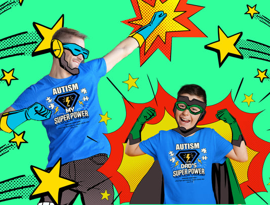EYF Autism Super Power Dad Kids