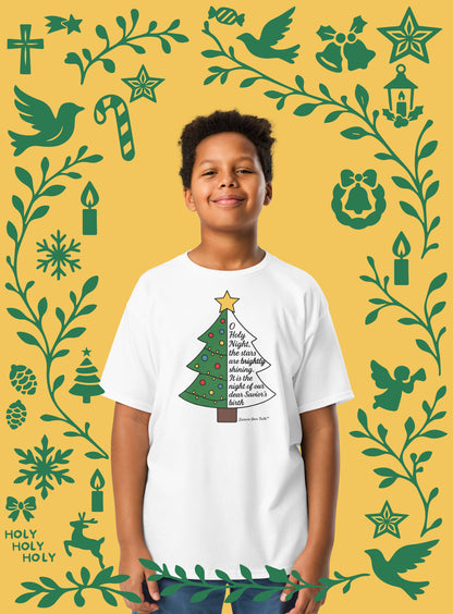 EYF Christian O holy night Christmas tree T-shirt gift Youth
