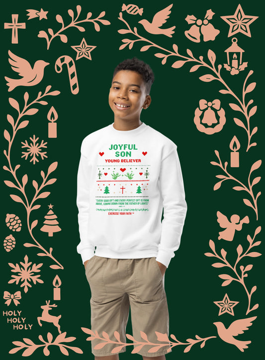 EYF Christmas Family Crewneck Sweatshirt Sons Youth