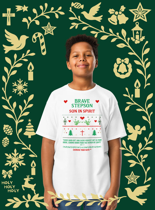 EYF Christmas Family T-shirt Stepsons Youth