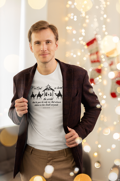 Exercise Your Faith Celebrating Christ at Christmas T-shirt White