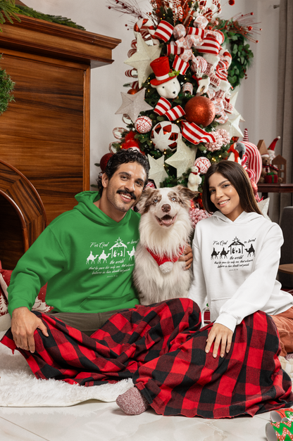 Exercise Your Faith Celebrating Christ at Christmas Hoodie Green