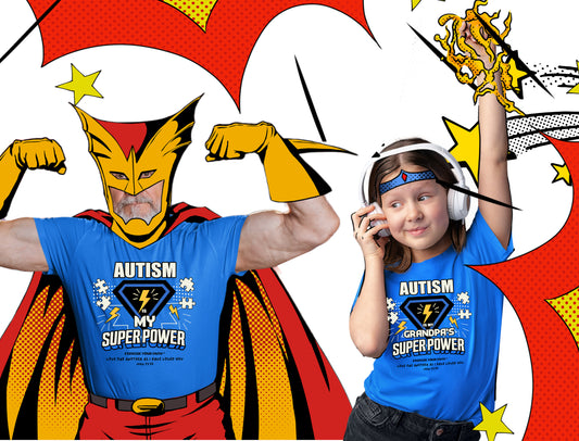 EYF Autism Super Power Grandpa kids