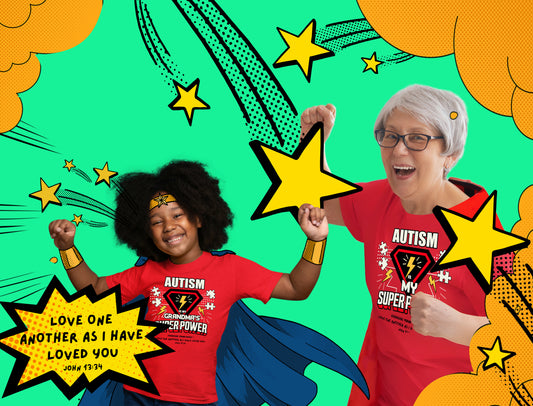 EYF Autism Super Power Grandma Kids