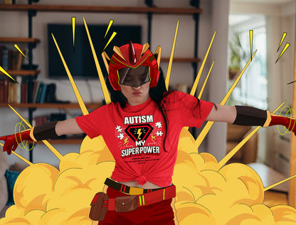EYF Autism My Super Power Red