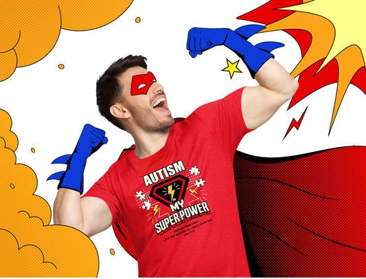 EYF Autism My Super Power Red