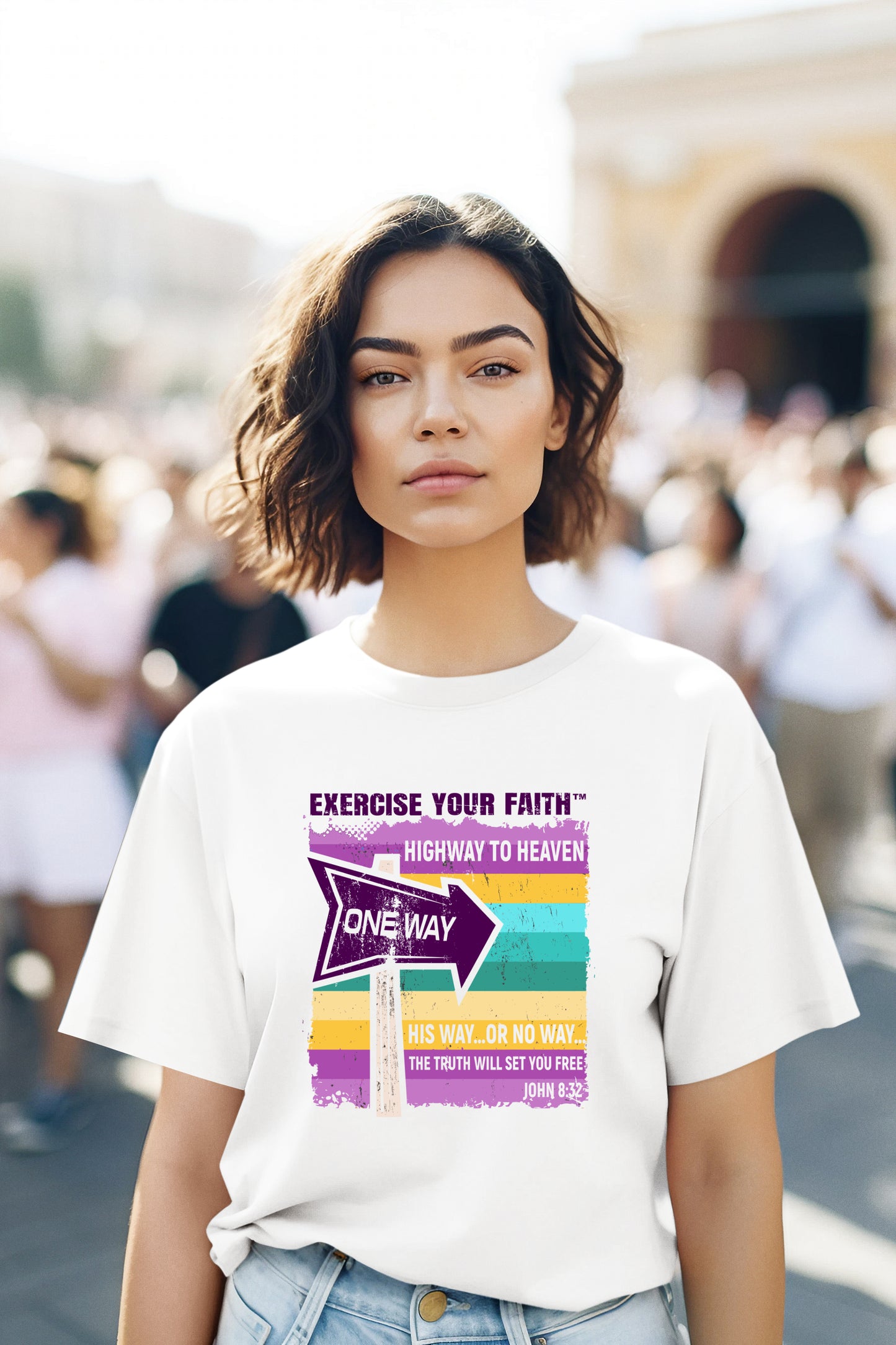 Highway to Heaven - Spiritual Freedom Womens White