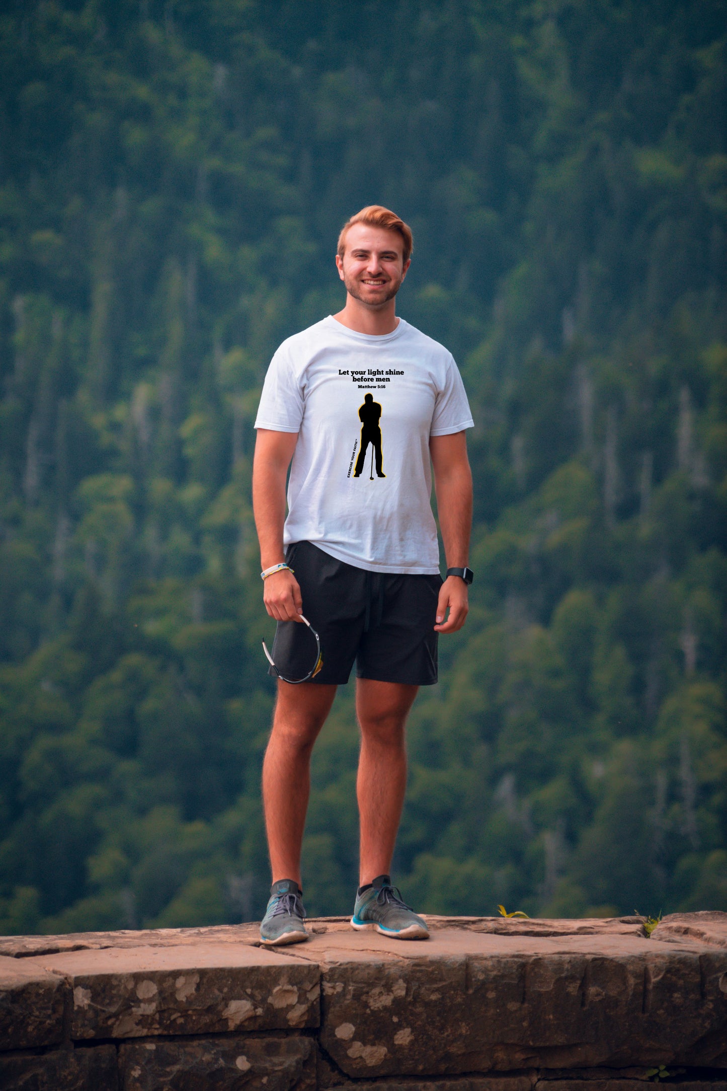 Exercise your Faith - Male Golfer White