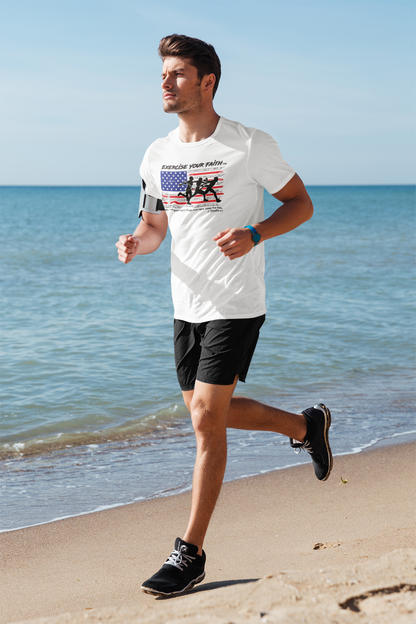 Exercise your Faith - Runners Horizontal White
