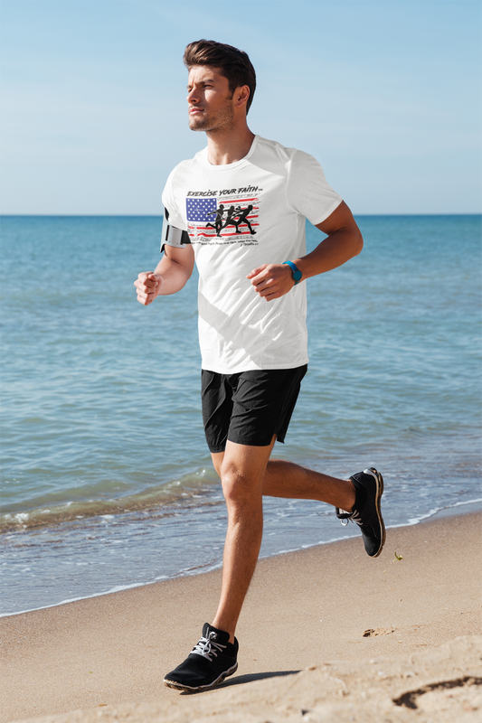Exercise your Faith - Runners Horizontal White
