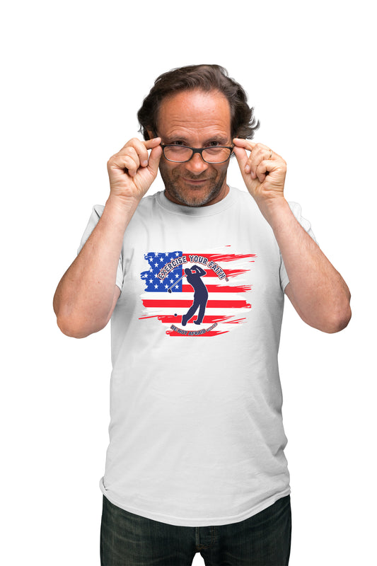 Exercise your Faith - Male Golf White