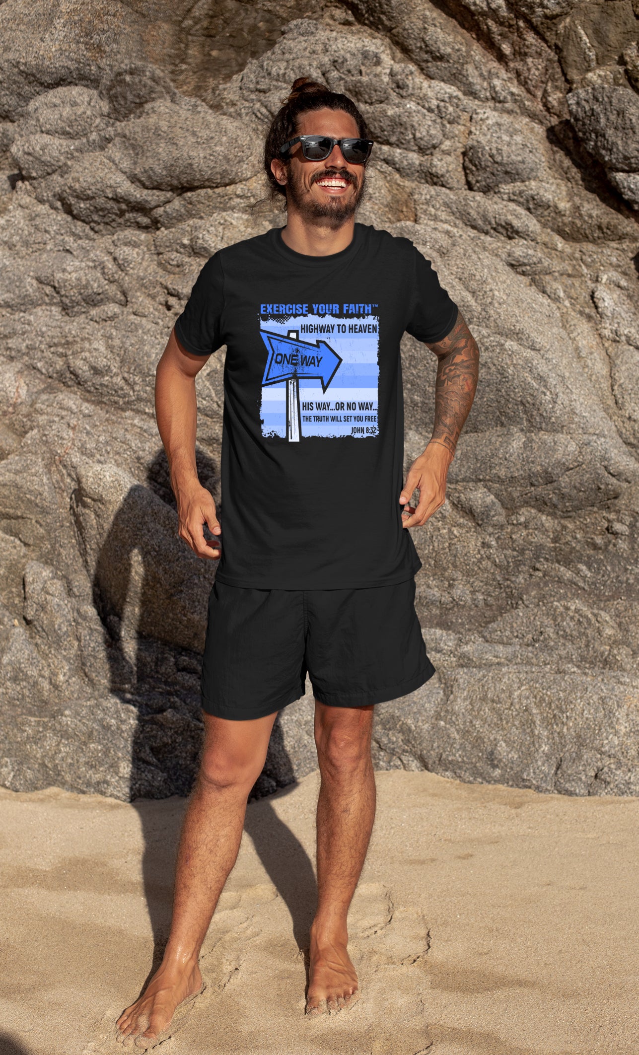 Highway to Heaven - Spiritual Freedom Mens Black