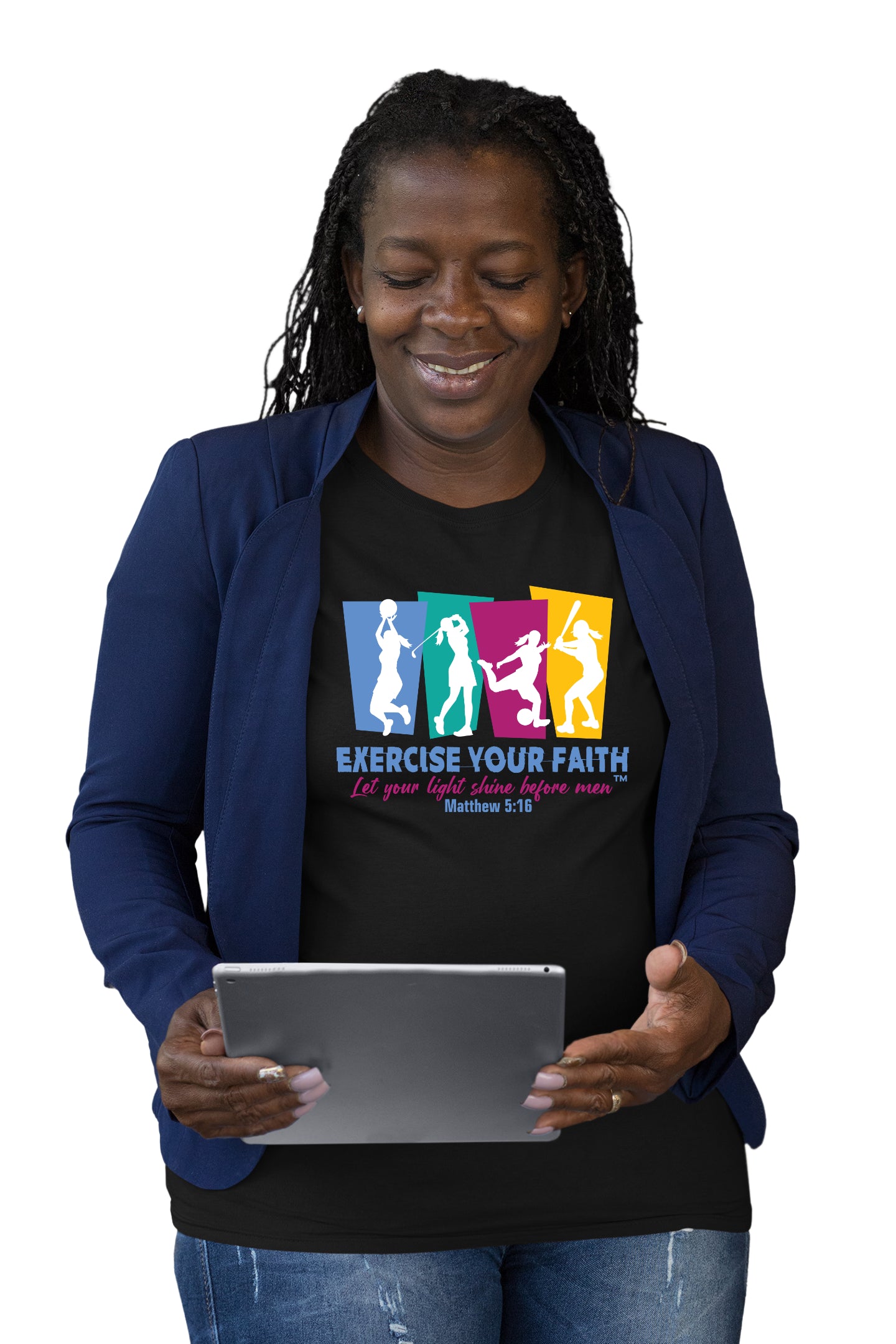 Exercise your Faith - Group Sports Shine Women Black