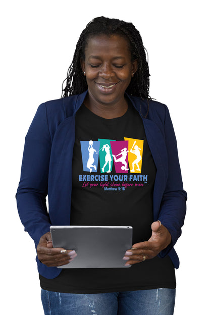 Exercise your Faith - Group Sports Shine Women Black