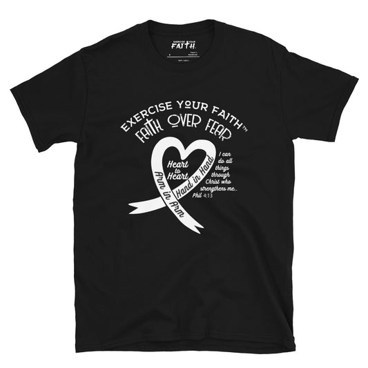 Exercise Your Faith Ribbon Heart Lung Cancer