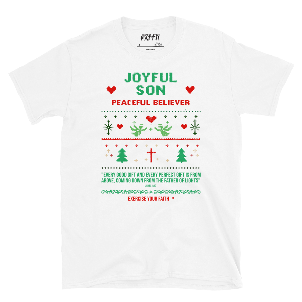 EYF Christmas family son blessing t-shirt, Christian Holiday Gift for son